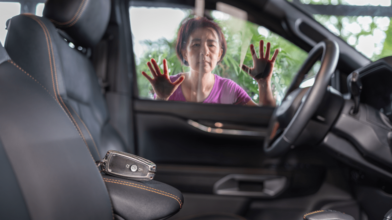 Ottawa Locksmiths emergency locksmith responding to a car lockout in Ottawa at night